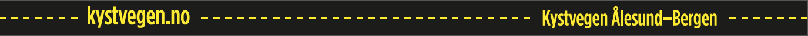 kystvegen.no - gul stripe