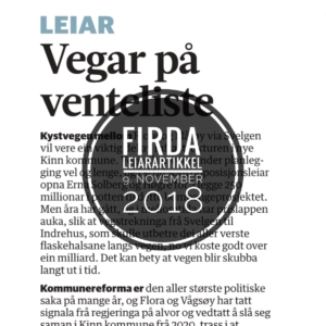Firda leiar 9. nov 18